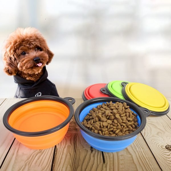Pet Dog Bowl Collapsible Dog Water Bottle Portable Dogs Food Container Puppy Feeder Outdoor Travel Camping Dog Accessories